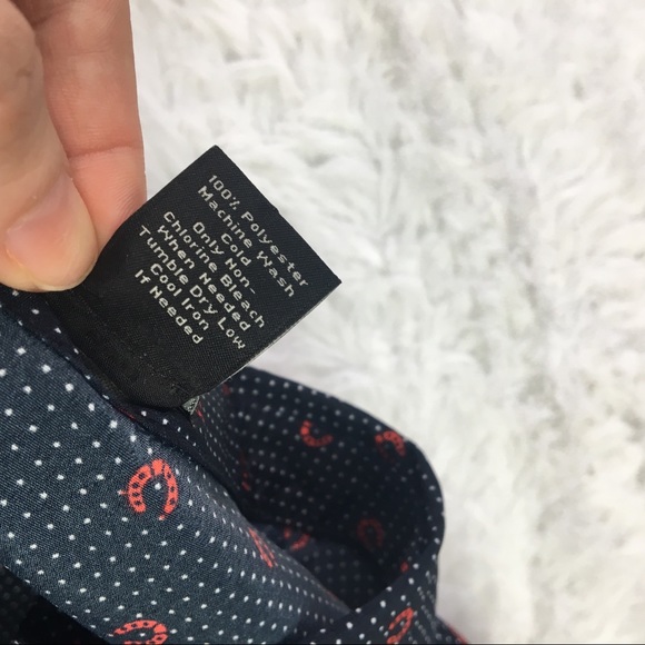 Ann Taylor Navy Horseshoe Print Tunic Small - Picture 5 of 7